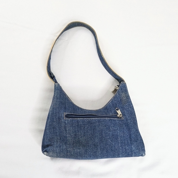 Y2k Mudd Denim Embroidered Butterfly Floral Mini Shoulder Bag - Picture 4 of 9